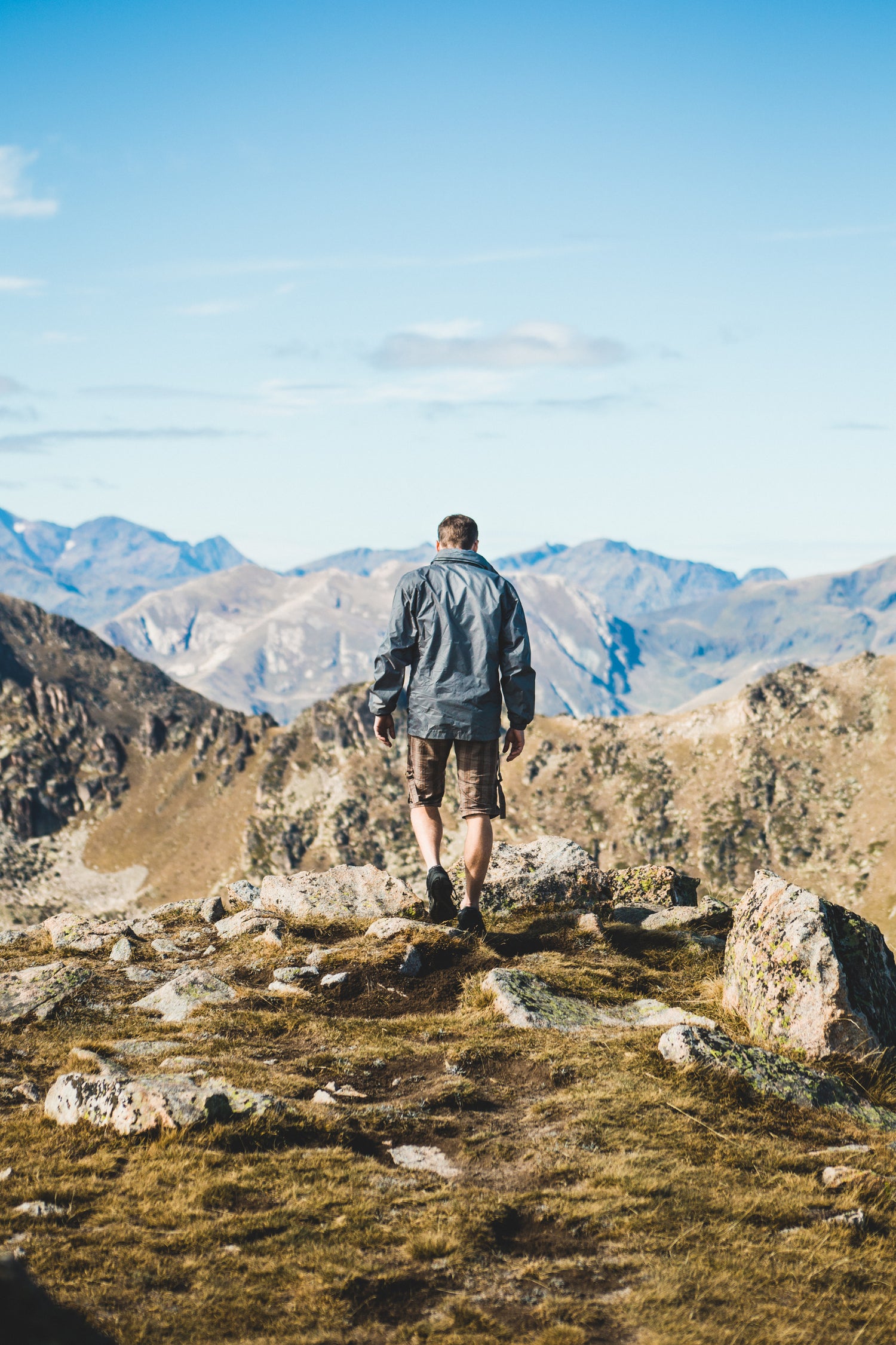 Outdoor explorer hunting viewpoints, chase sunset