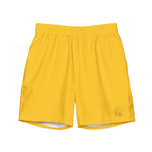 Atlantic - Yellow Recycled Swim Trunks