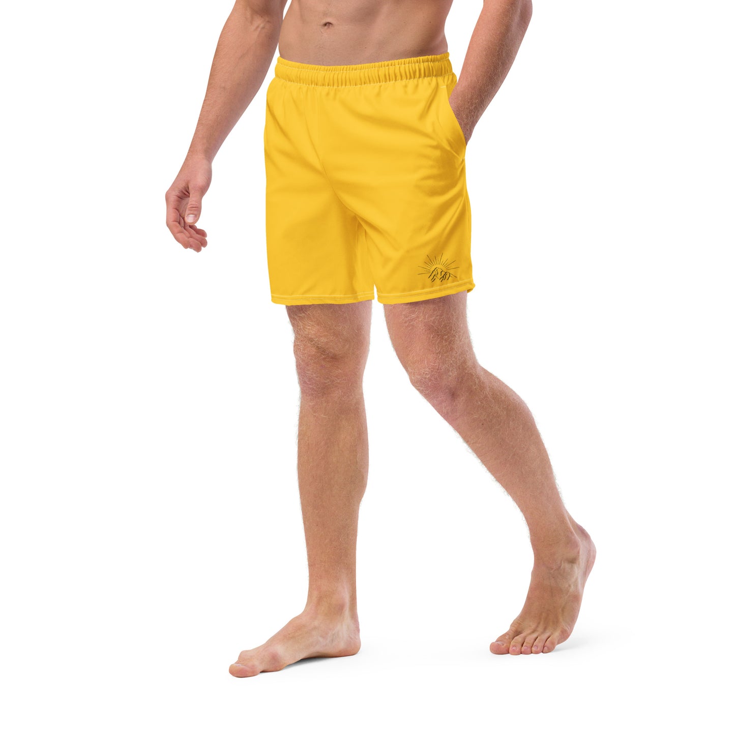 Atlantic - Yellow Recycled Swim Trunks